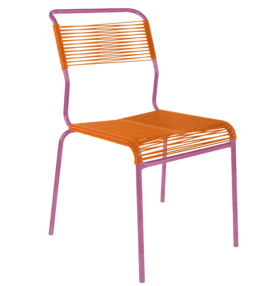 Schaffner Spaghetti-Stuhl Säntis Orange | Schubiger Möbel