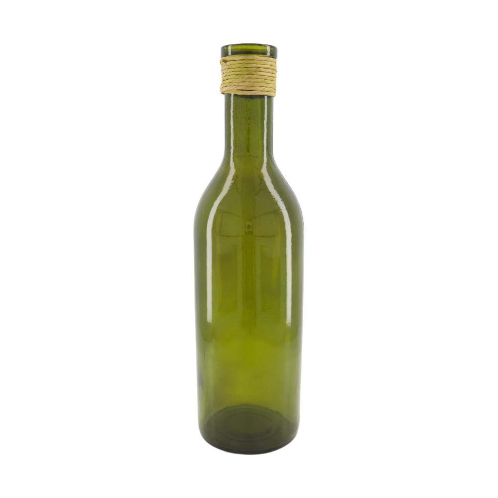 Decofinder Vase Flasche Glas, Olivgrün H: 50 cm  | Schubiger Möbel