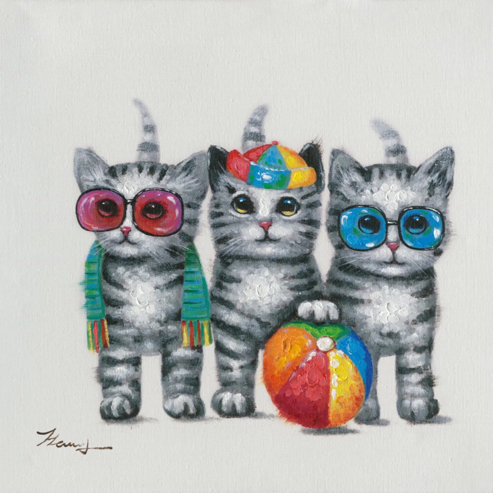 image LAND Bild Katzen Trio  | Schubiger Möbel