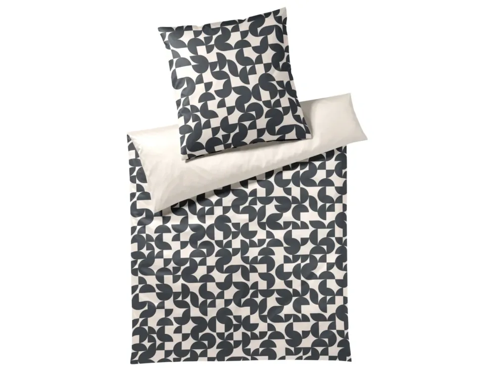 Elegante Bettwäsche Studio Graphic Anthrazit  | Schubiger Möbel