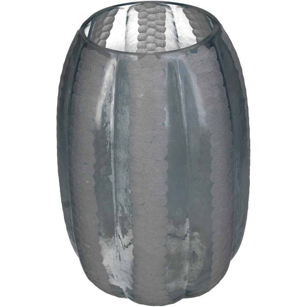 Kersten Vase Glas, Blau H: 28 cm  | Schubiger Möbel