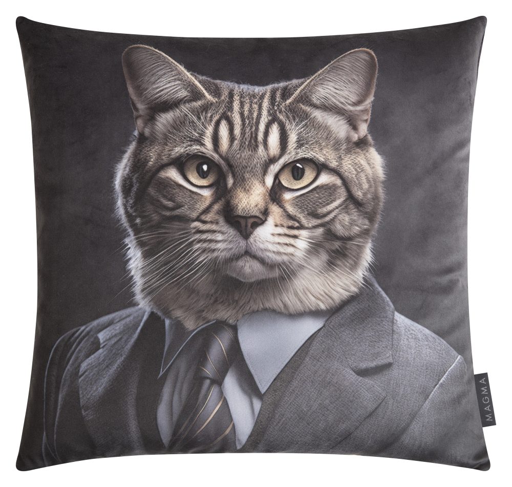 Magma Kissenhülle Arty Animals, Katze 45x45 cm  | Schubiger Möbel