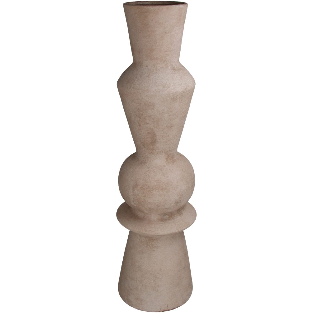 Kersten Vase Terracatta, Ivory H: 72 cm  | Schubiger Möbel