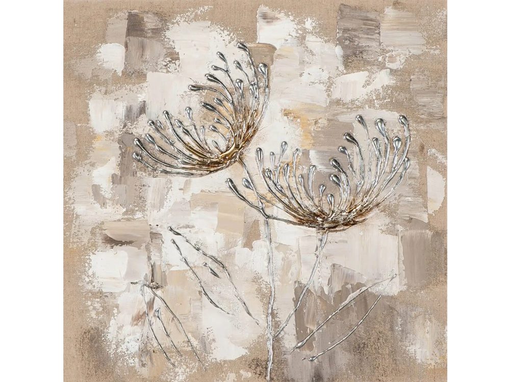 image LAND Bild Blumen in Weiss 2  | Schubiger Möbel