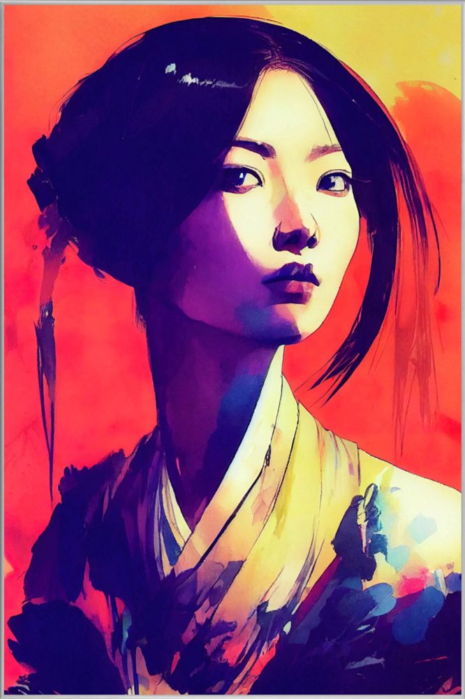 image LAND Bild mit Rahmen Asia Girl  | Schubiger Möbel