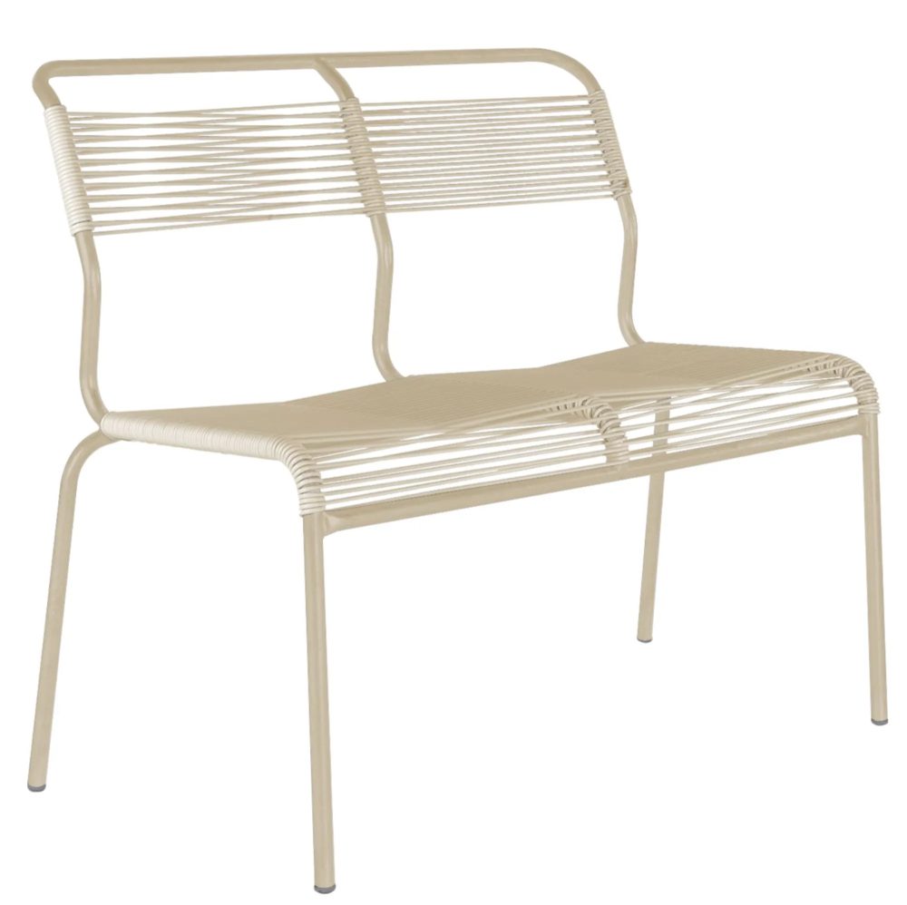 Schaffner Spaghetti-2er-Bank Säntis Beige | Schubiger Möbel
