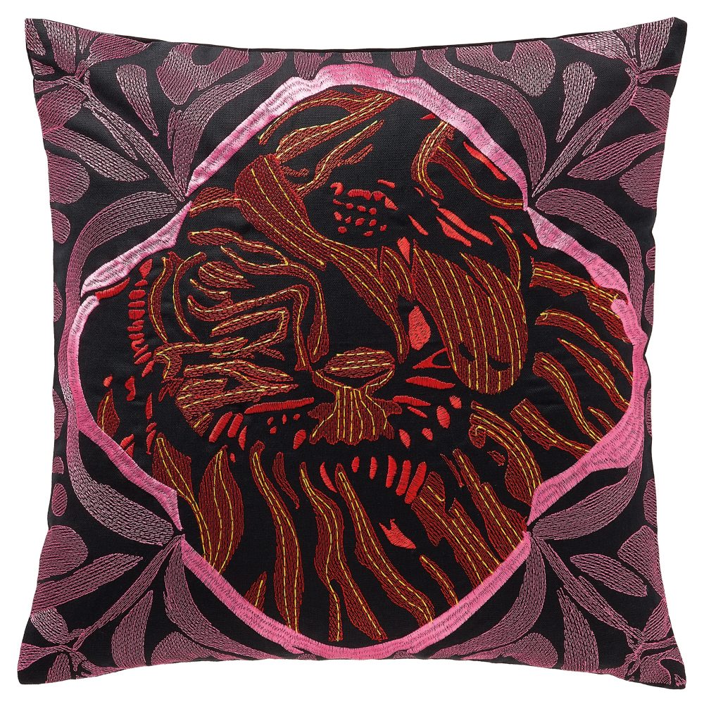 Stoeckel & Grimmler Kissenhülle Sportalm Tiger Pink 45x45 cm  | Schubiger Möbel
