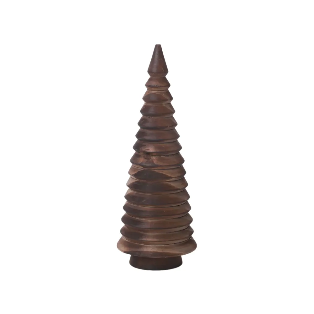 Decofinder Figur Weihnachtsbaum, Dunkelbraun H: 15 cm  | Schubiger Möbel