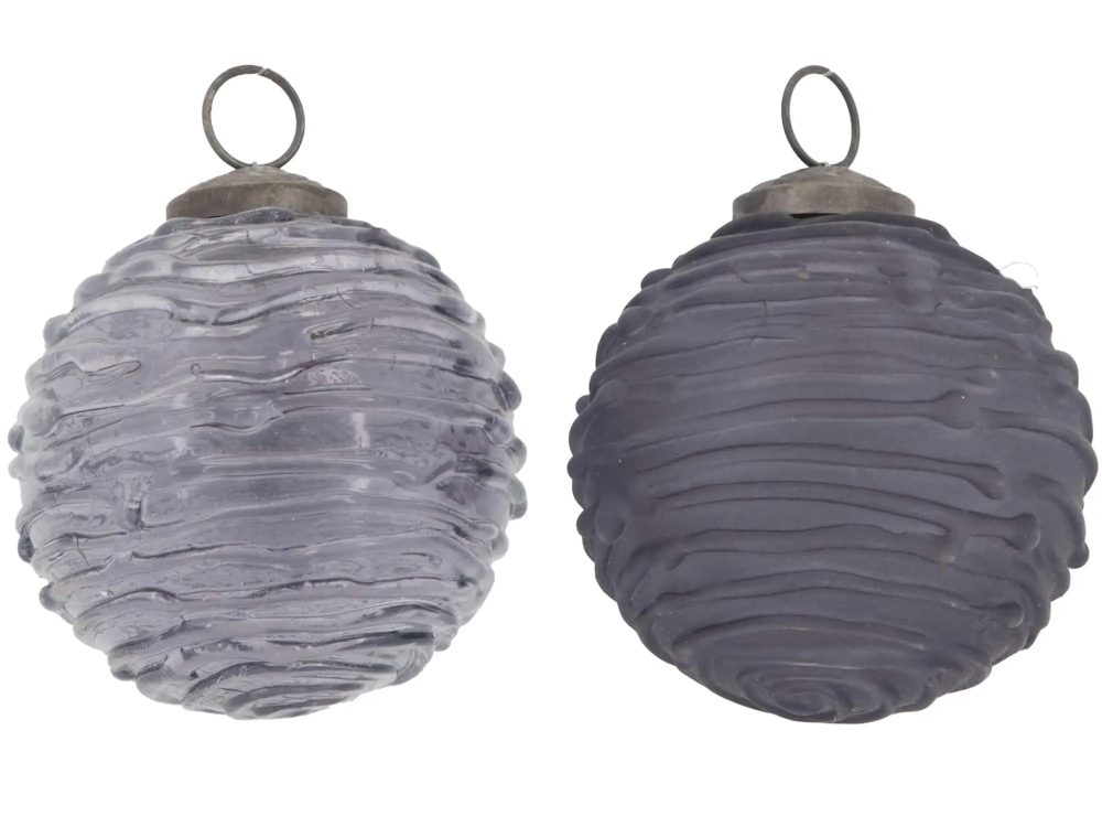 Decofinder Baumkugel Glas Grünblau D: 7 cm  | Schubiger Möbel
