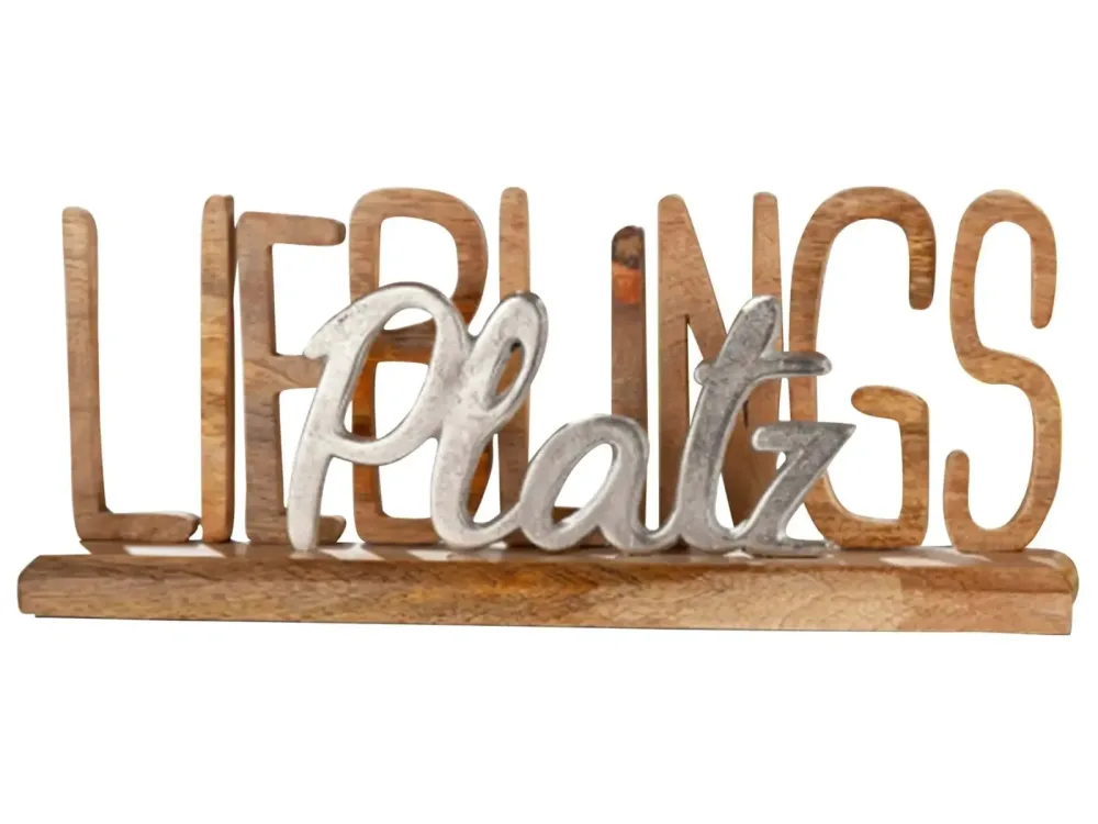 Gilde Figur Schriftzug Lieblingsplatz  | Schubiger Möbel