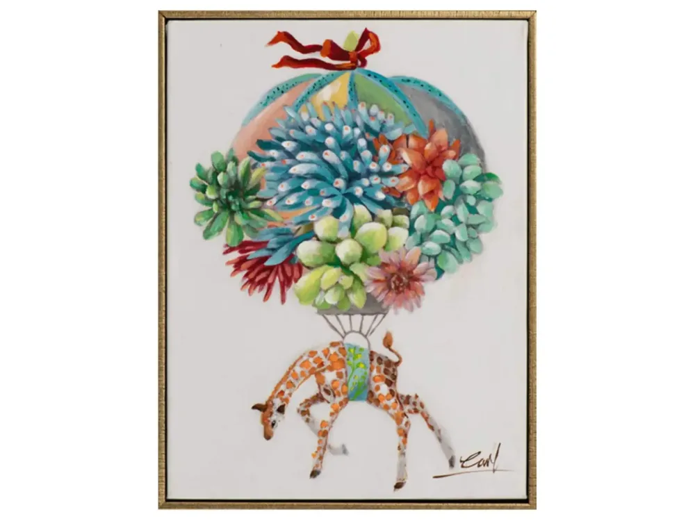 image LAND Bild Giraffe am Ballon  | Schubiger Möbel
