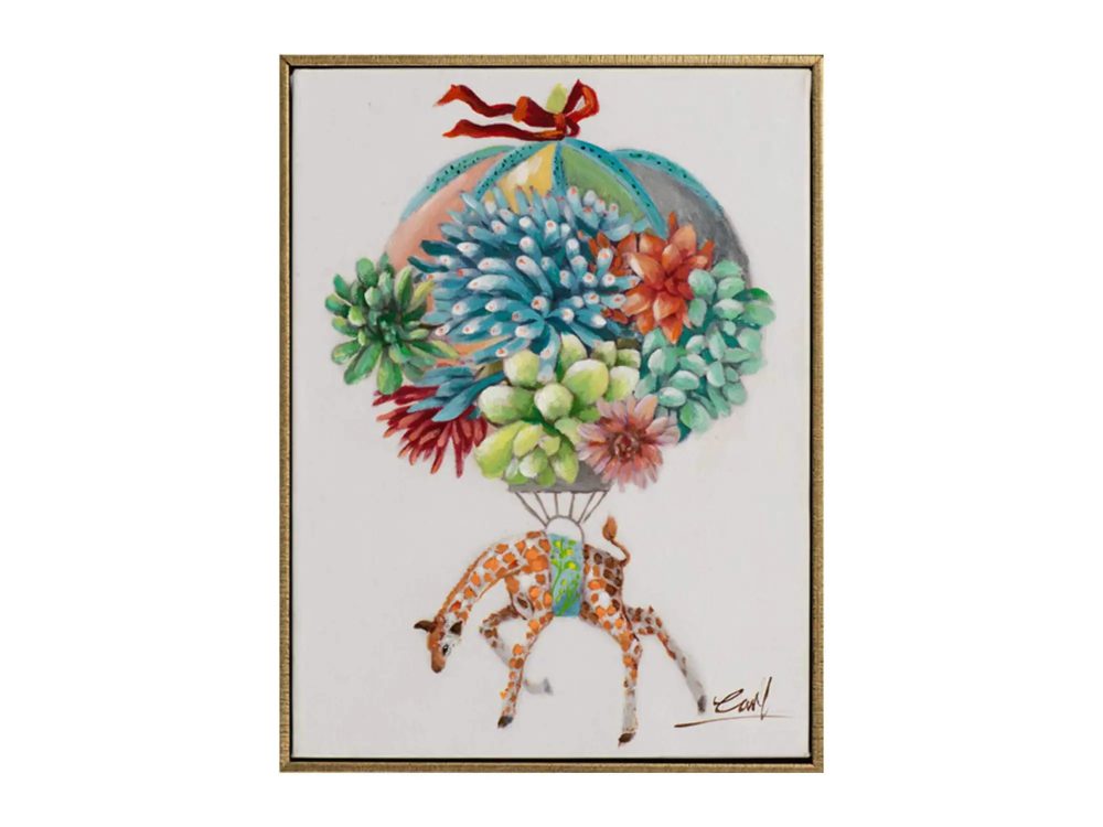 image LAND Bild Giraffe am Ballon  | Schubiger Möbel