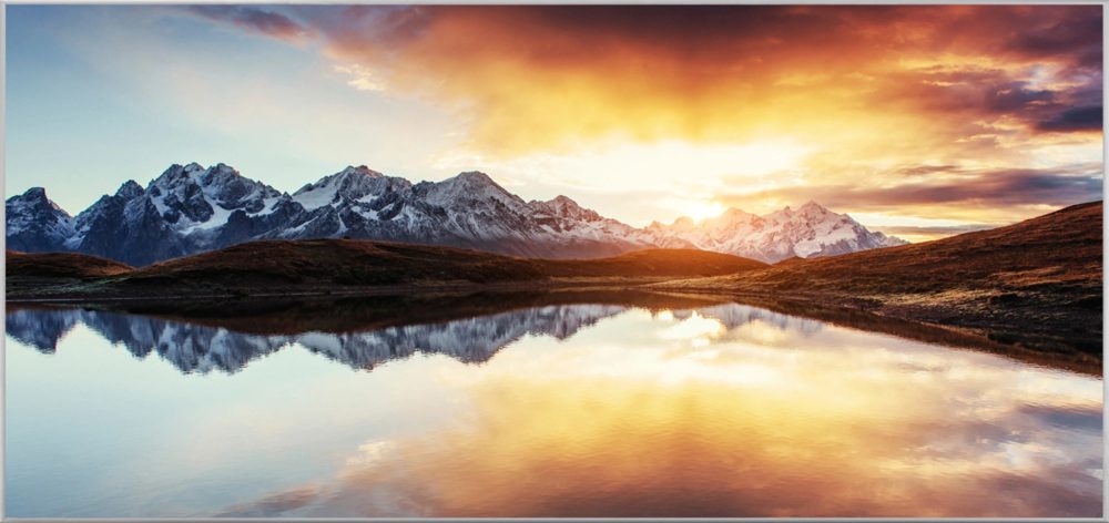 image LAND Bild mit Rahmen See mit Spiegelungen  | Schubiger Möbel