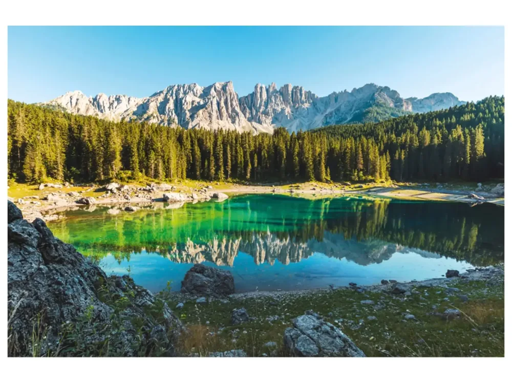 image LAND Digitaldruck auf Acrylglas Idyllischer Bergsee  | Schubiger Möbel