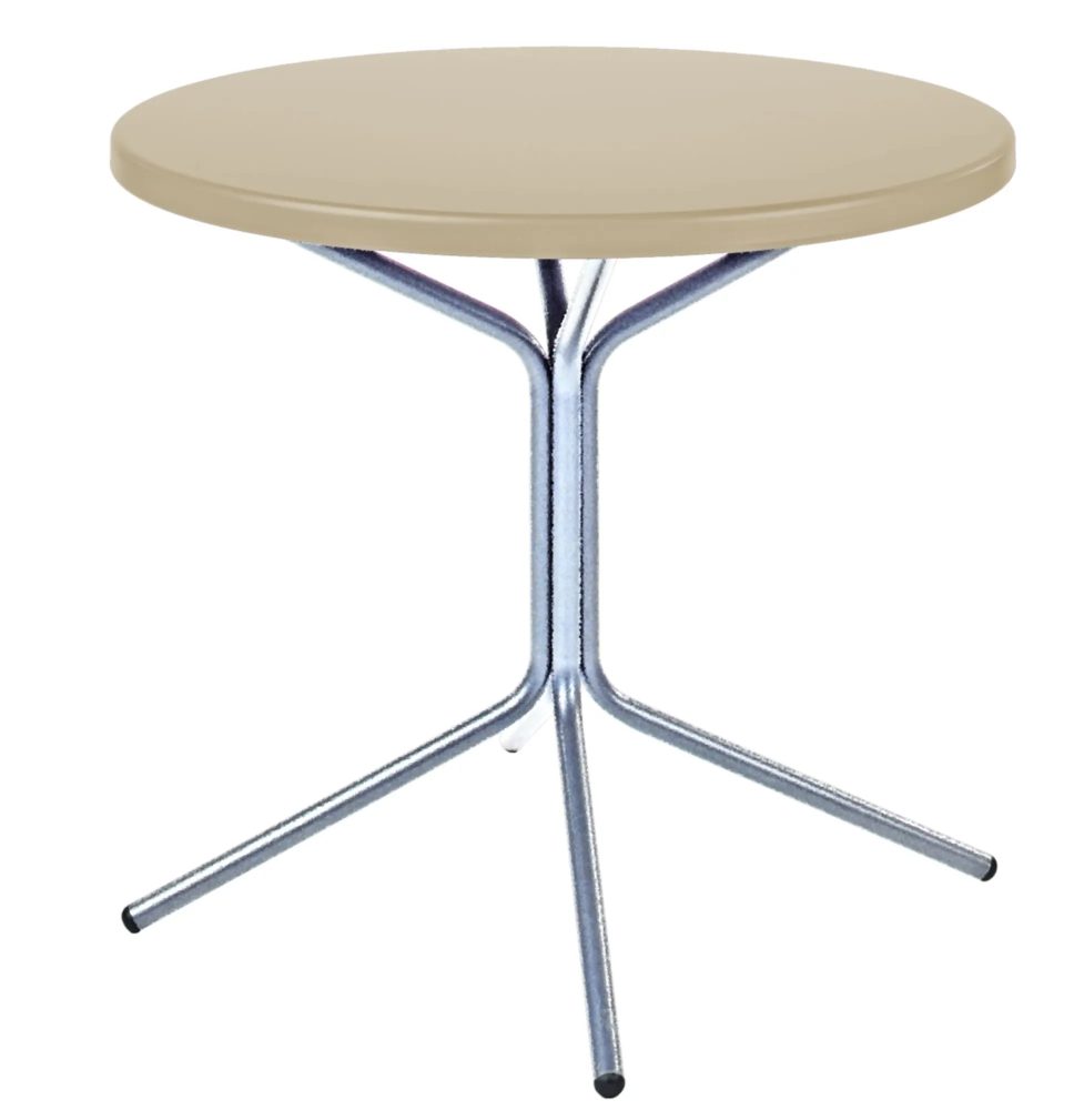 Schaffner Metall-Bistrotisch Pix Rund Feuerverzinkt Beige | Schubiger Möbel