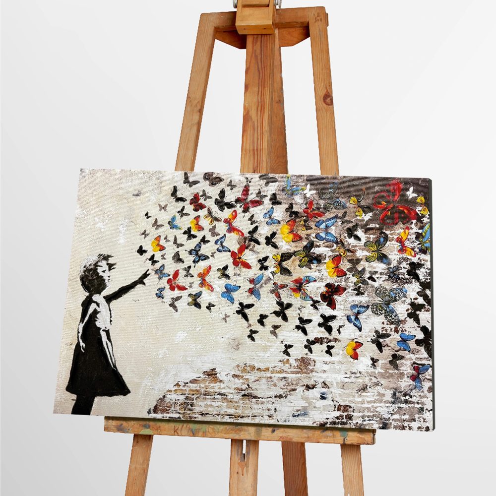 image LAND Gemälde Butterfly Girl  | Schubiger Möbel