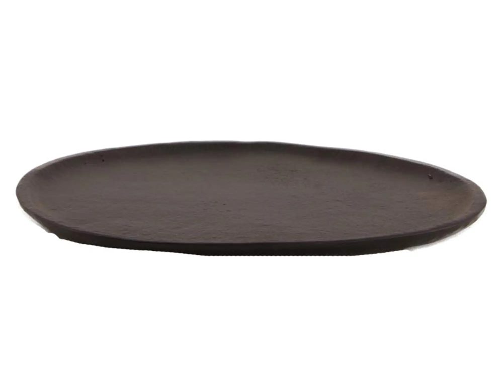 Dijk Tablett Oval Schwarz B: 22 cm  | Schubiger Möbel