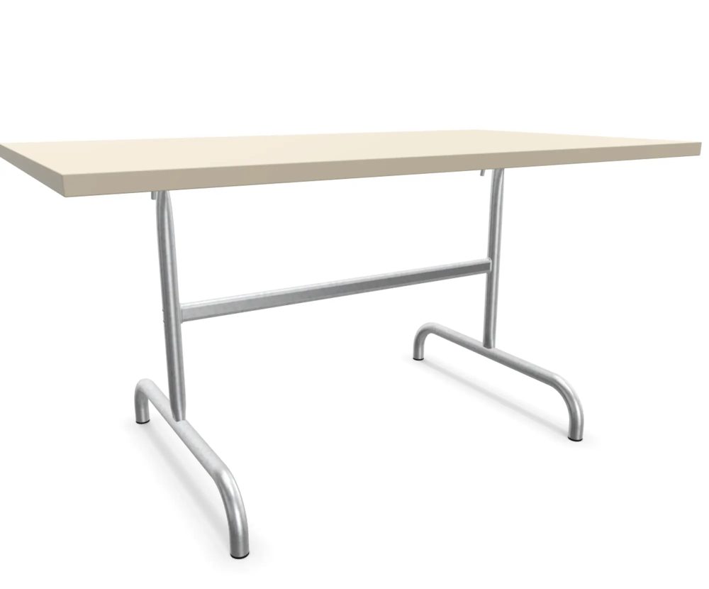 Schaffner Metall-Tisch Säntis Feuerverzinkt Beige | Schubiger Möbel