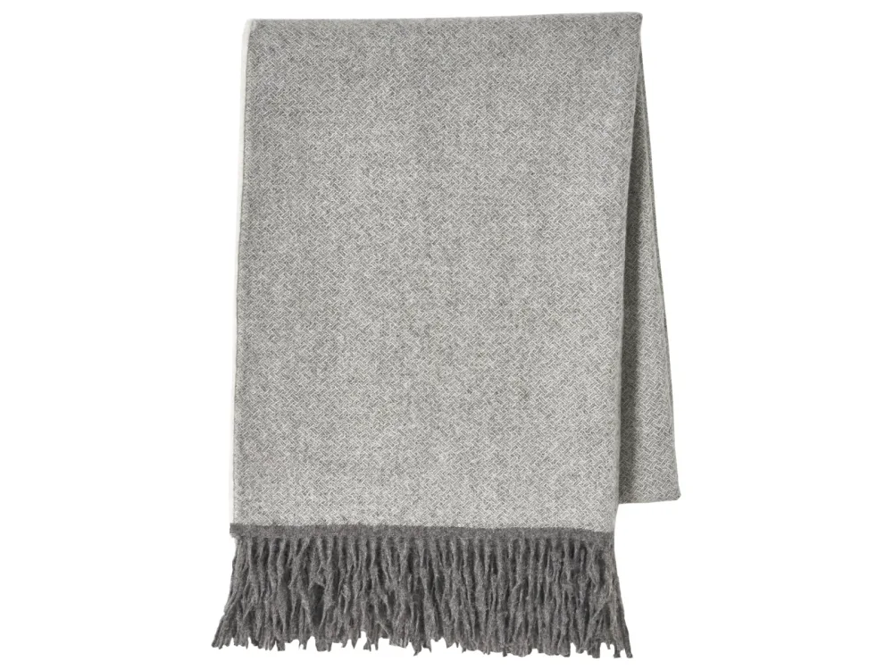 Vanderschooten Plaid Nomade, 130x200 cm Grau | Schubiger Möbel
