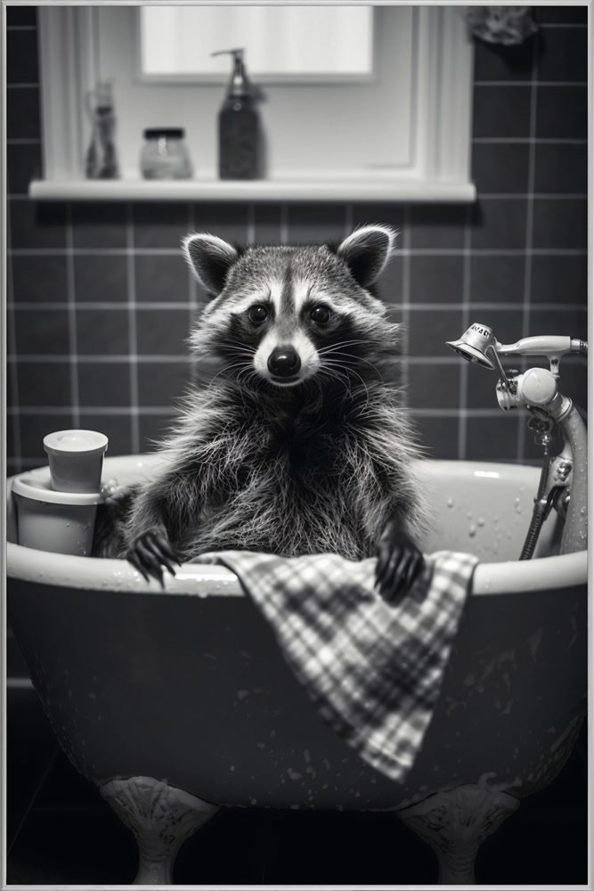 image LAND Bild mit Rahmen Wasch Bär  | Schubiger Möbel