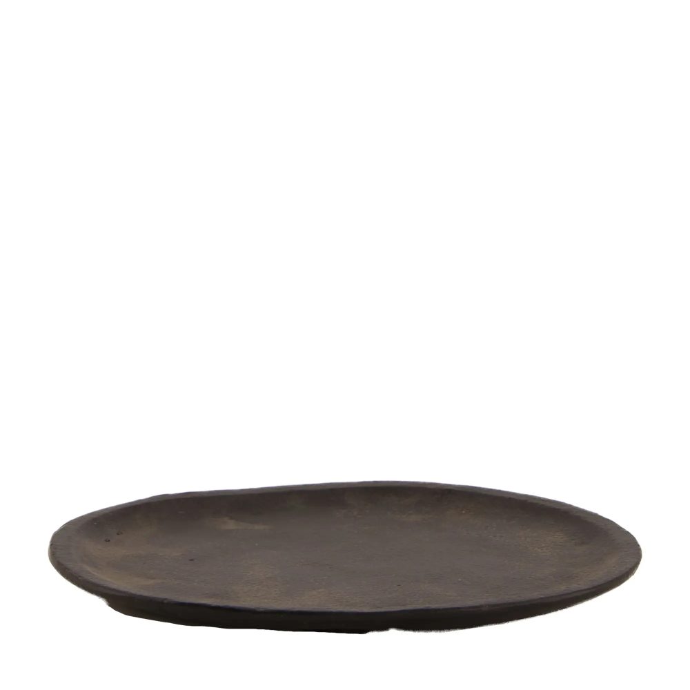 Decofinder Tablett Aluminium, Schwarz D: 17 cm  | Schubiger Möbel
