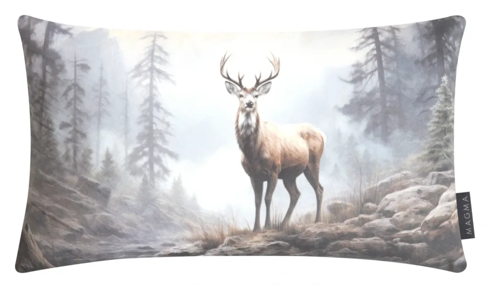 Magma Kissenhülle Forest Animals, Hirsch 30x50 cm  | Schubiger Möbel