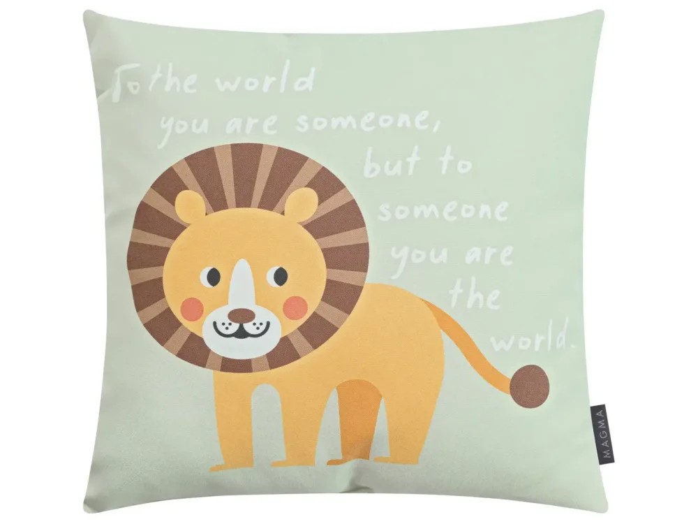 Magma Kissen World Löwe 45x45 cm  | Schubiger Möbel