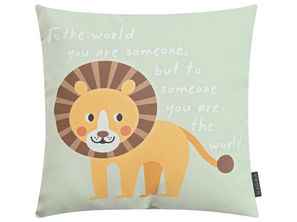 Magma Kissen World Löwe 45x45 cm  | Schubiger Möbel