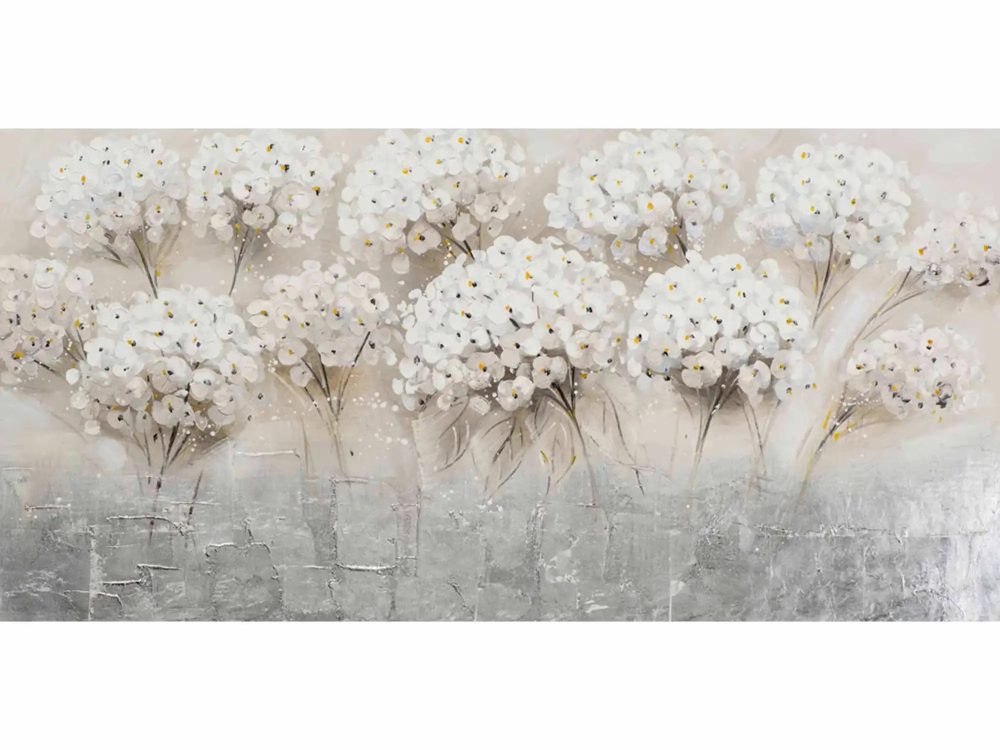 image LAND Bild Feld mit Chrysanthemen Weiss | Schubiger Möbel