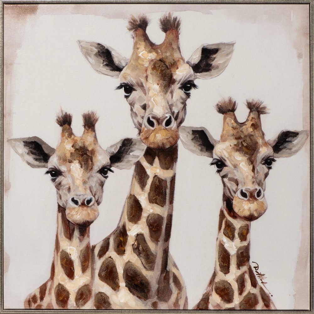 image LAND Gemälde Giraffen Trio  | Schubiger Möbel