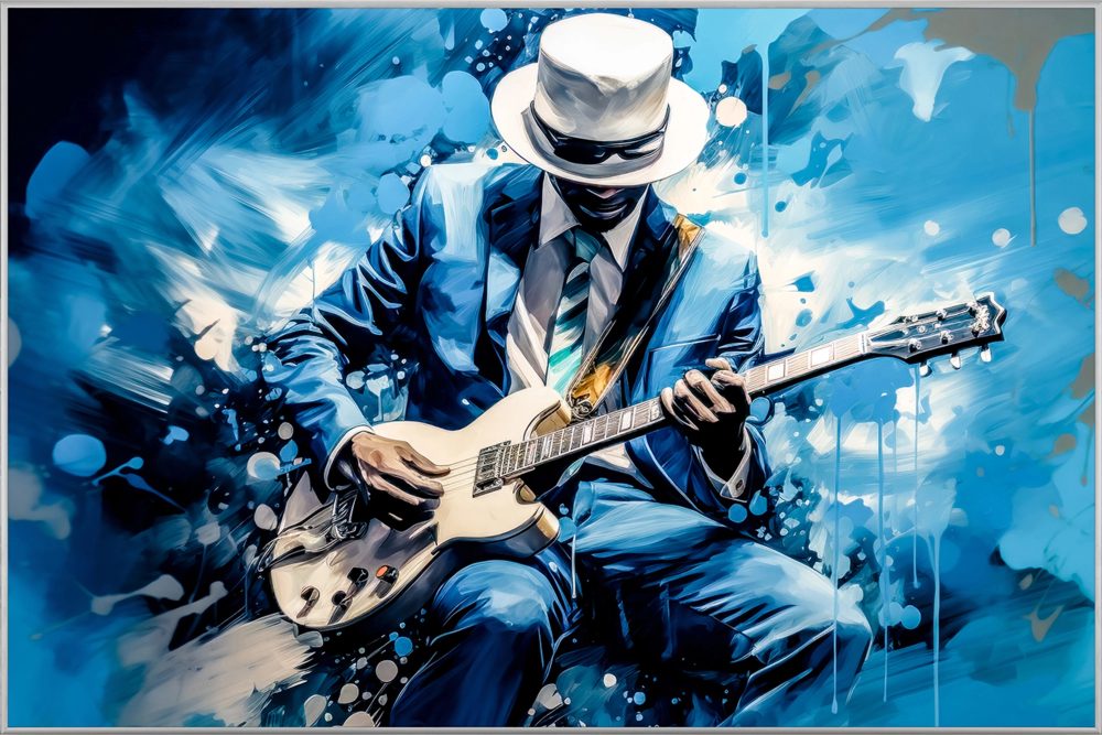 image LAND Bild mit Rahmen Blue Music  | Schubiger Möbel