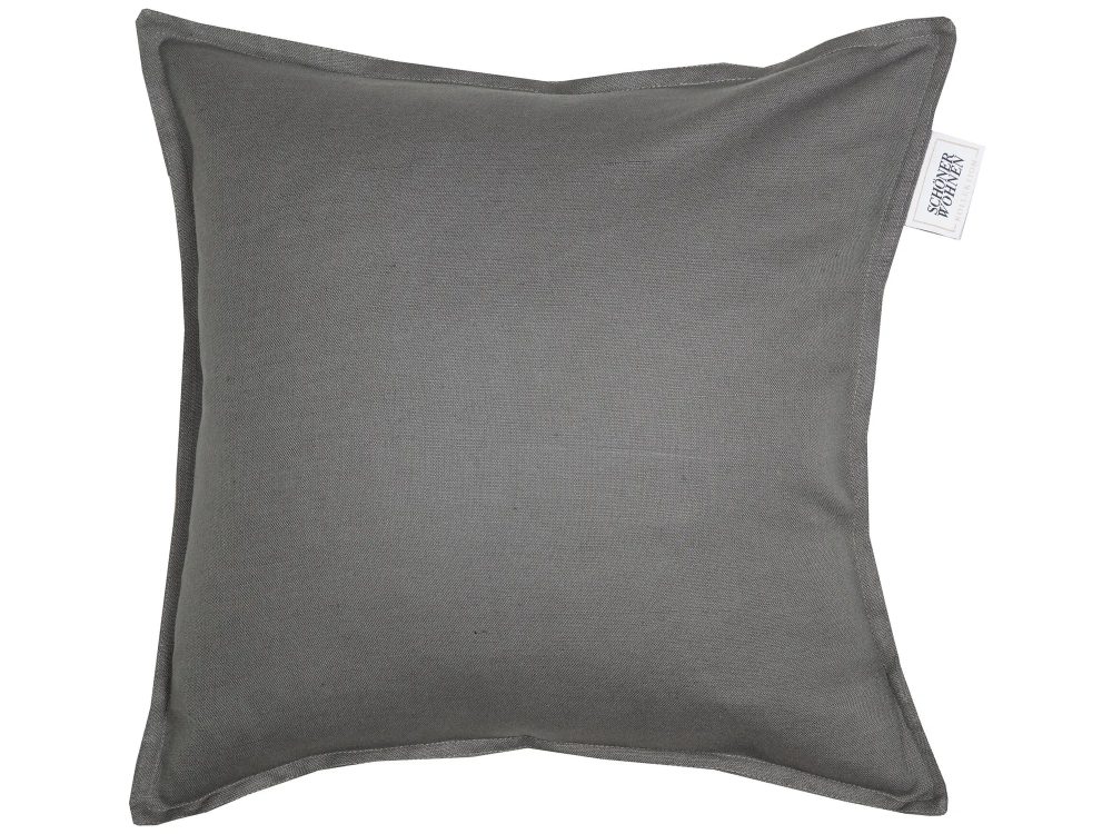 Stoeckel & Grimmler Kissenhülle Lino, Anthrazit 38x38 cm  | Schubiger Möbel