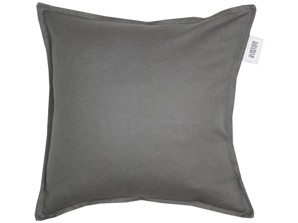Stoeckel & Grimmler Kissenhülle Lino, Anthrazit 38x38 cm  | Schubiger Möbel
