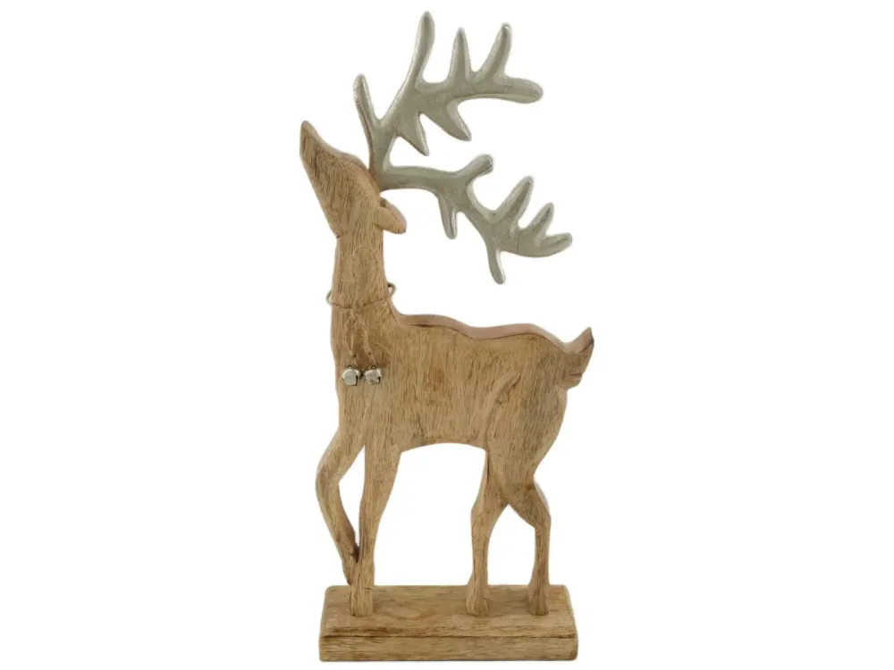 Decofinder Figur Rentier, Mangoholz H: 38 cm  | Schubiger Möbel