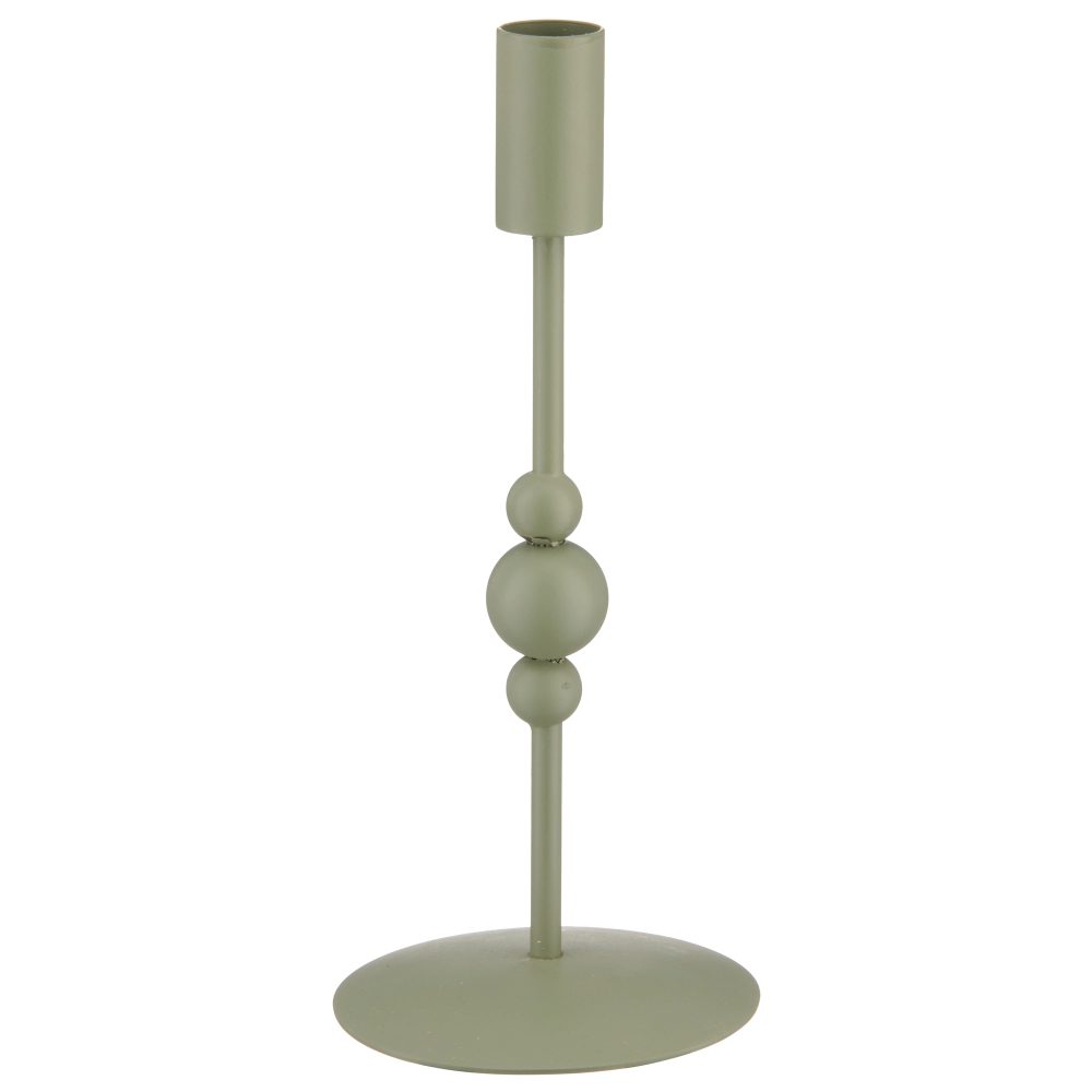 Gasper Kerzenständer Bobbels, Metall, Jade  | Schubiger Möbel