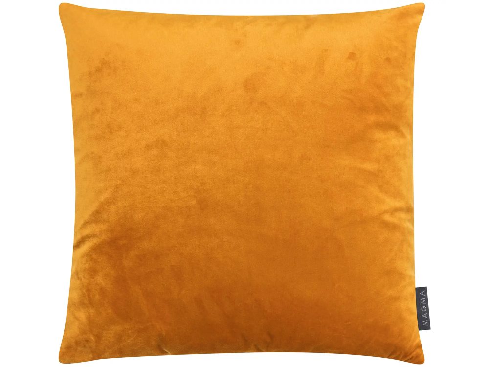 Magma Kissenhülle Samt Senf 40x40 cm  | Schubiger Möbel