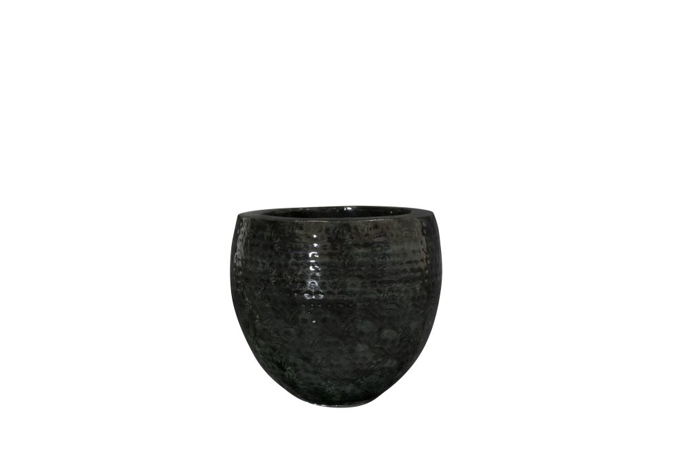 Decofinder Gefäss Thom, Metall, Schwarz H: 27 cm  | Schubiger Möbel