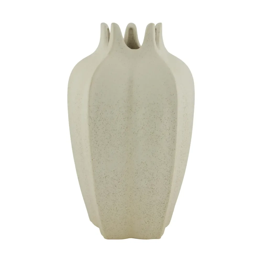 Decofinder Vase Keramik, Weiss H: 30 cm  | Schubiger Möbel