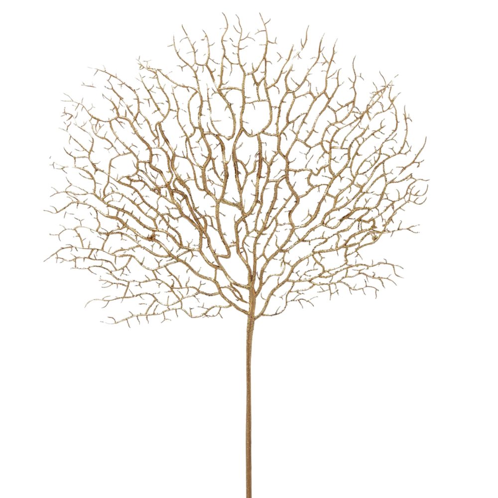 Edg Kunstblumen Koralle Gold H: 77 cm  | Schubiger Möbel