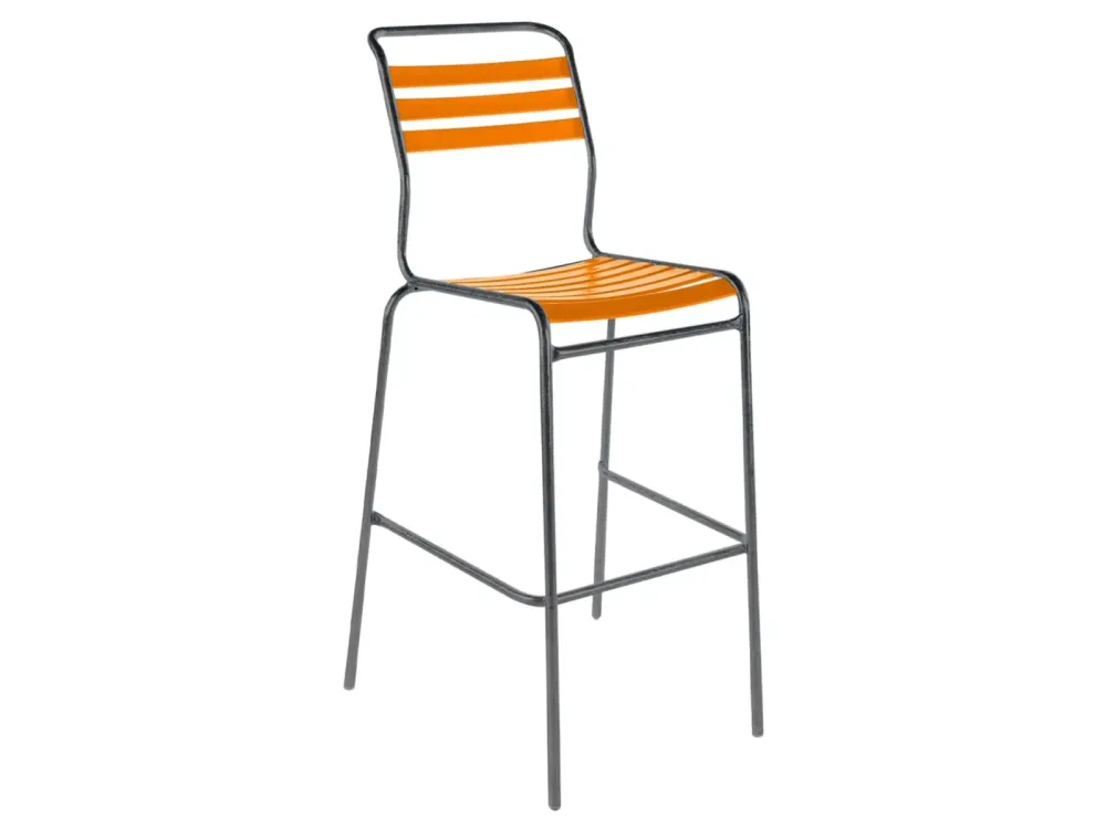 Schaffner Bar-Lättlistuhl Säntis Orange | Schubiger Möbel