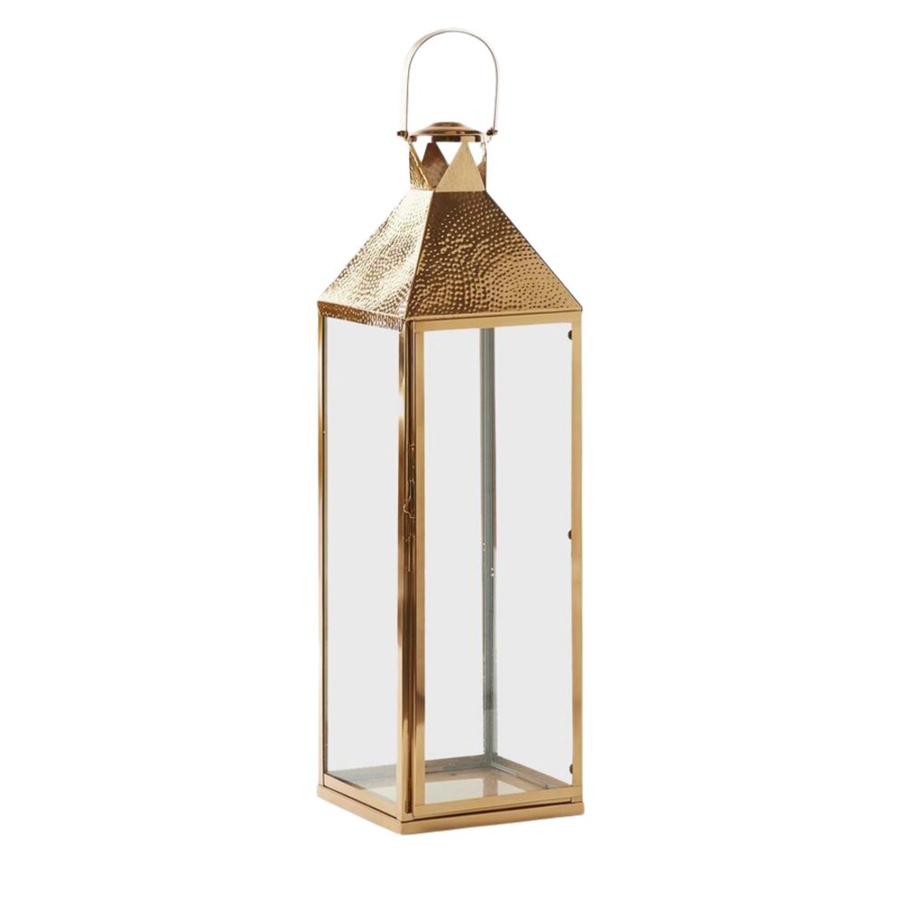 Edg Laterne Metall Gold H: 107 cm  | Schubiger Möbel