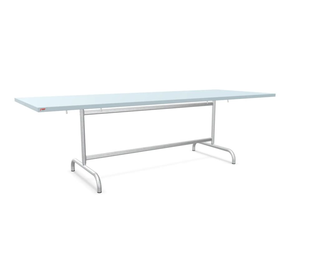 Schaffner Metall-Tisch Säntis Feuerverzinkt Blau | Schubiger Möbel