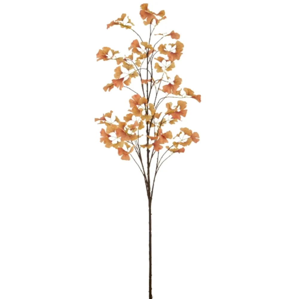 Gasper Kunstblumen Gingkozweig, Orange  | Schubiger Möbel