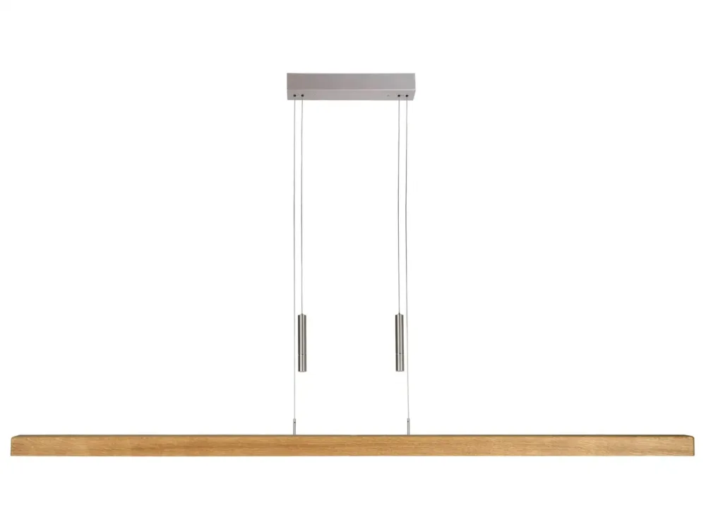 HerzBlut Balkenlampe Leana Eiche  B: 160cm Holzfarbig | Schubiger Möbel