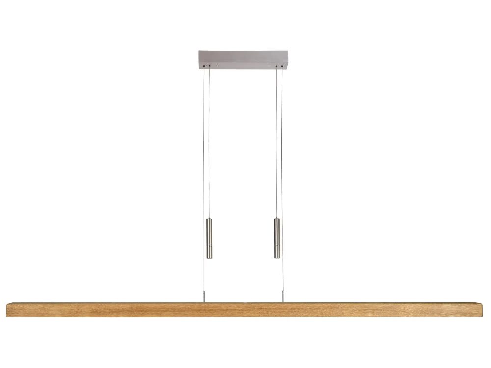 HerzBlut Balkenlampe Leana Eiche  B: 160cm Holzfarbig | Schubiger Möbel