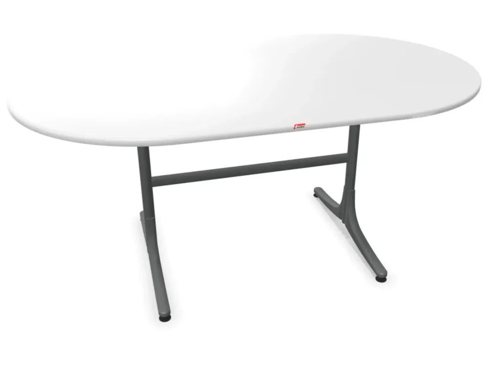 Schaffner Gartentisch Schaffhausen Oval Weiss | Schubiger Möbel