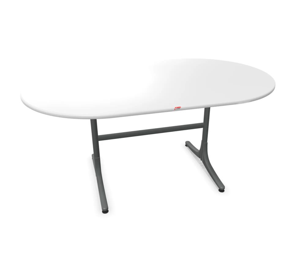 Schaffner Gartentisch Schaffhausen Oval Weiss | Schubiger Möbel