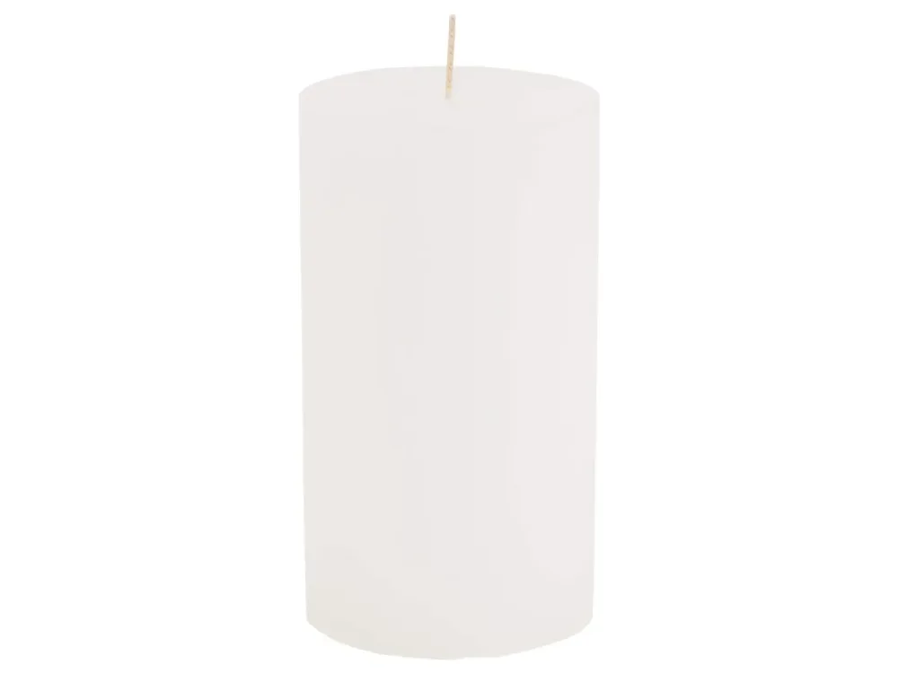 Kaheku Kerze Weiss 18 cm Weiss | Schubiger Möbel