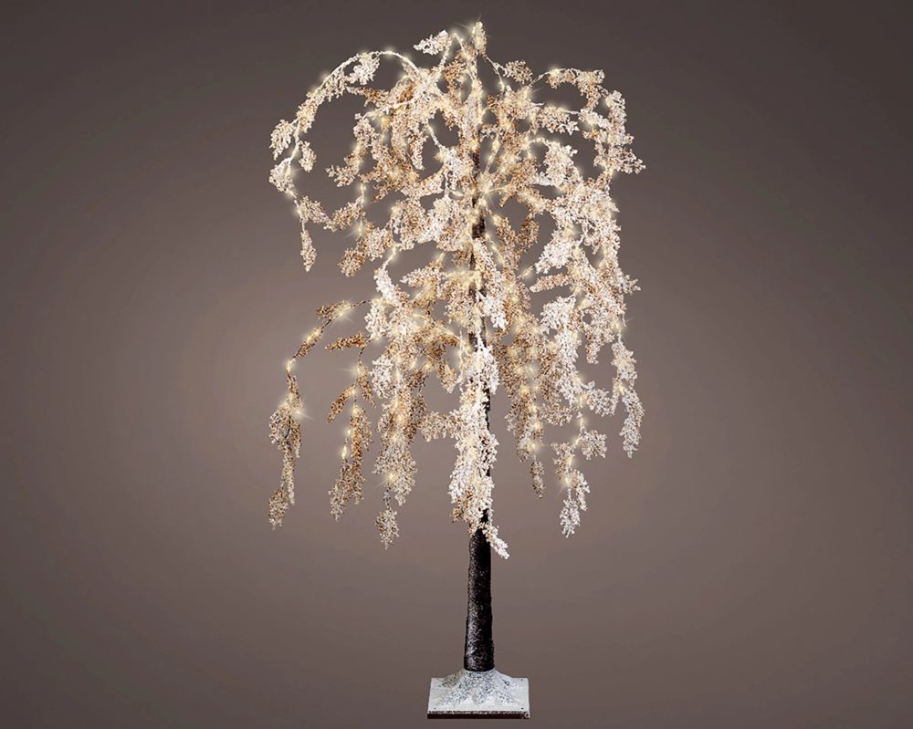 Gilde Weihnachtsbaum Zypresse, 360 Led, Braun H: 180 cm  | Schubiger Möbel