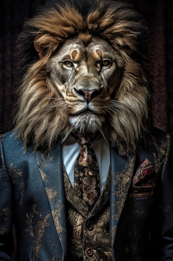 image LAND Canvas Stylish Lion  | Schubiger Möbel